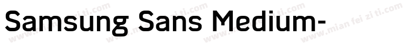 Samsung Sans Medium字体转换
